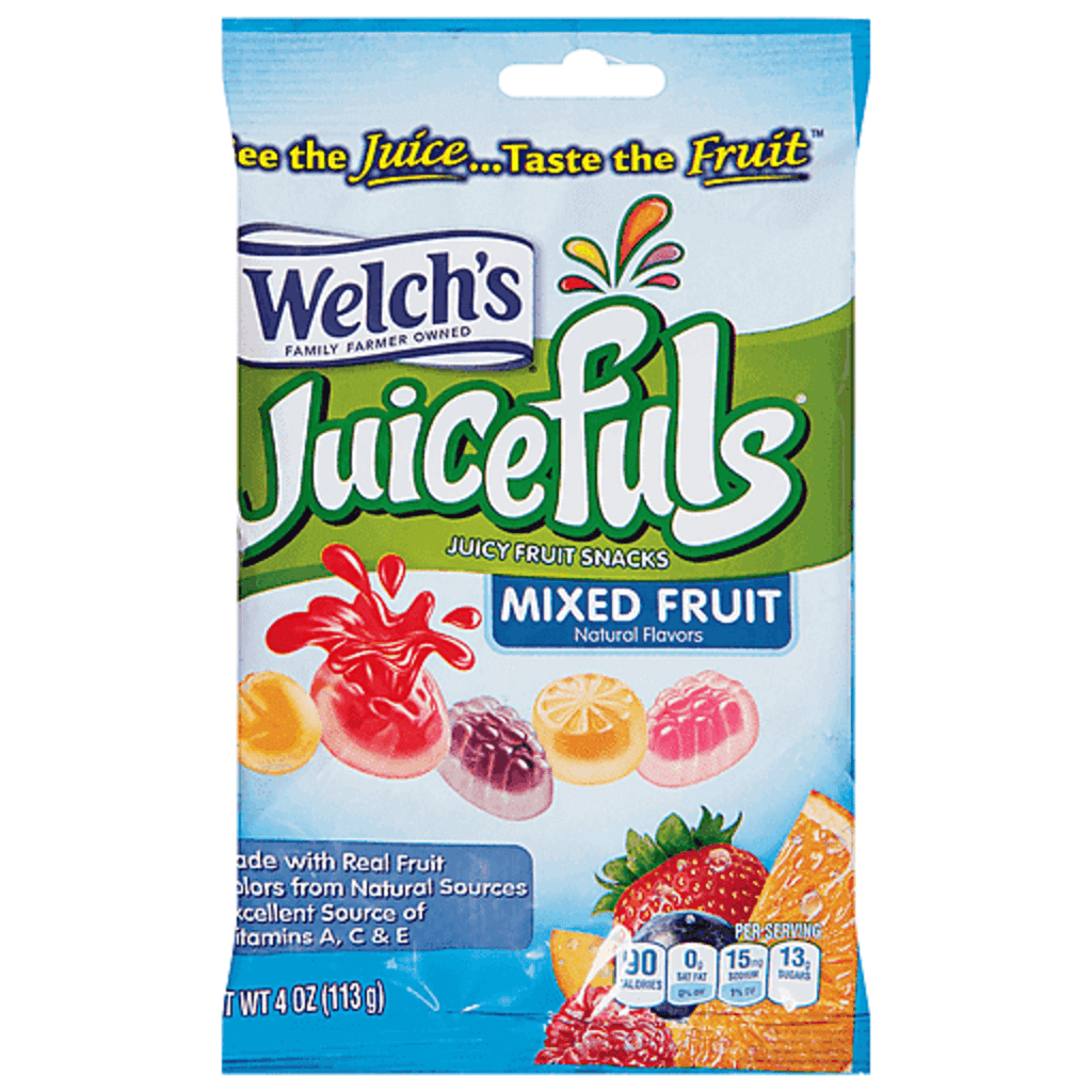 Welch's Juicefuls Juicy Fruit Snacks, Mixed Fruit, 4 Ounce