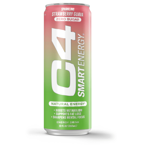 C4 Energy Drink Zero Sugar Sparkling Strawberry Guava 12 Fl Oz