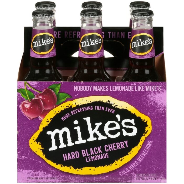 Mike's Premium Malt Beverage Hard Black Cherry Lemonade Beer Mike's Premium Malt Beverage Hard Black Cherry Lemonade Beer