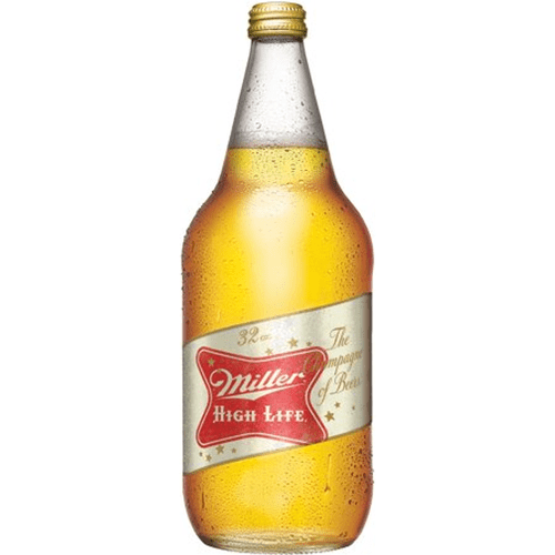 Miller High Life American Lager Beer Single Bottle