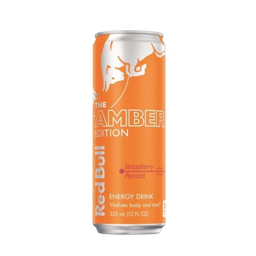 Red Bull Amber Edition Sugar Free Strawberry Apricot 12 Oz