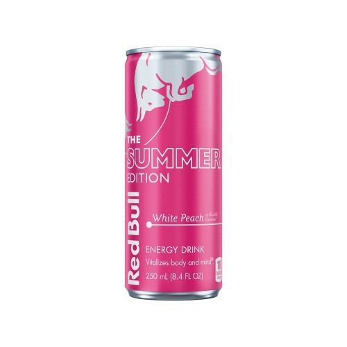 Red Bull Summer Edition White Peach Energy Drink 8.4 Fl Oz