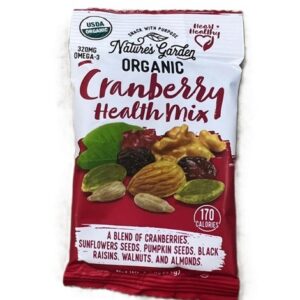 Nature's Garden Organic Nuts Cranberry Health Mix 1.2oz ( 34G )