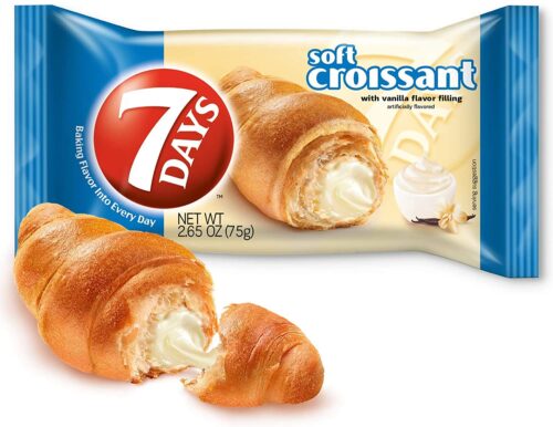7days days soft croissant vanilla filling 7days days soft croissant vanilla filling
