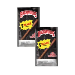 Backwoods blunt wraps black 5pk