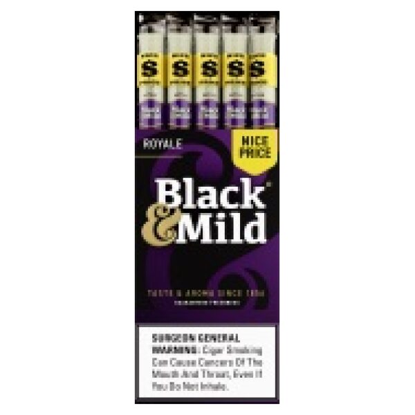 Black mild nice price royale plastic tip 25ct