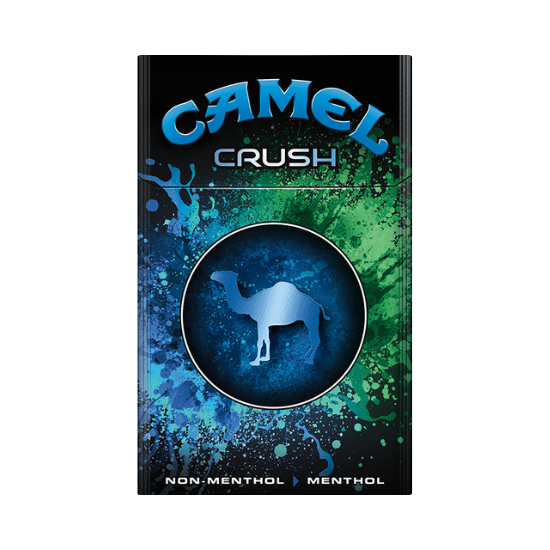 Camel crush regular menthol cigarettes box
