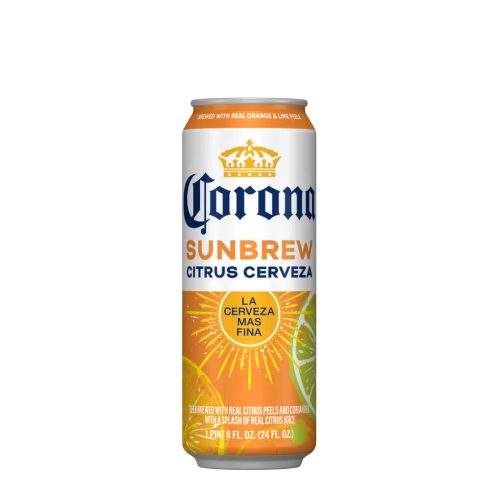 Corona sunbrew citrus cerveza beer can
