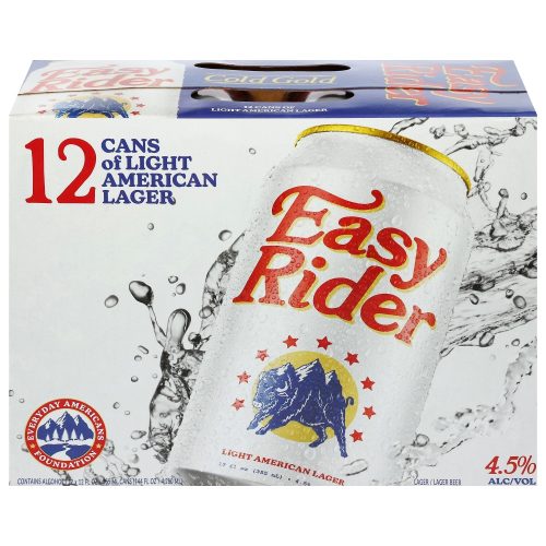 Easy rider light american lager 12pk cans