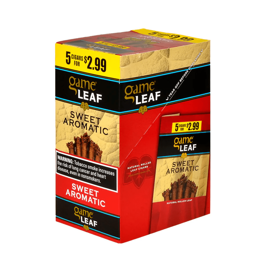 Game leaf cigars sweet natural rolled