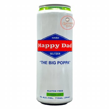 Happy dad hard seltzer lemon lime 24oz can