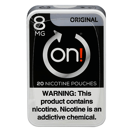 On 8 mg original nicotine pouches