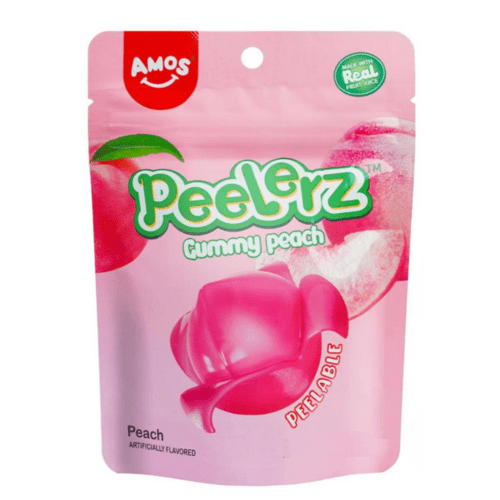 Amo's Peelerz Gummy Peach - 6oz