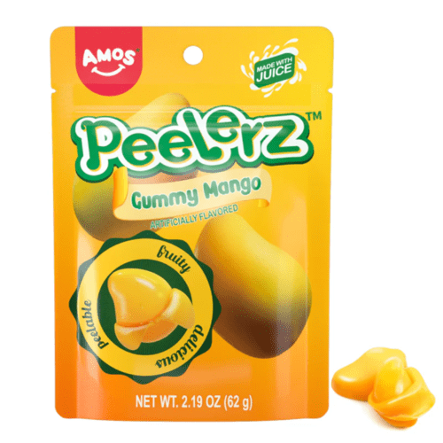 Amo's Peelerz Mango Gummy Candy Bag