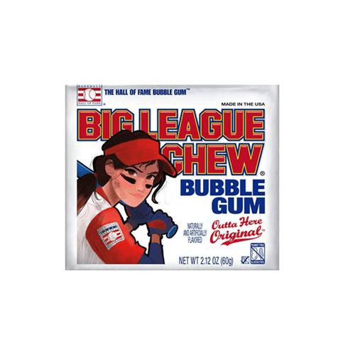 Big League Chew Bubble Gum Slammin' Strawberry