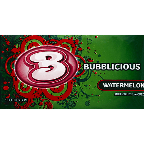 Bubblicious Watermelon Gum 10 Piece Pack