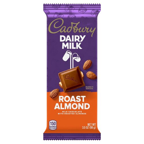 Cadbury Dairy Milk Chocolate Candy Bar - Roast Almond, 3.5 Oz