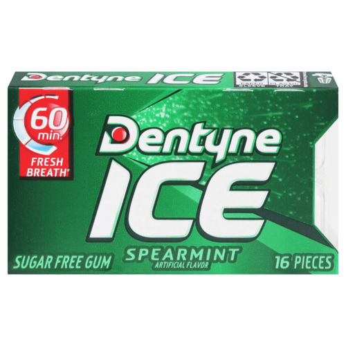 Dentyne Ice Sugar Free Spearmint Chewing Gum