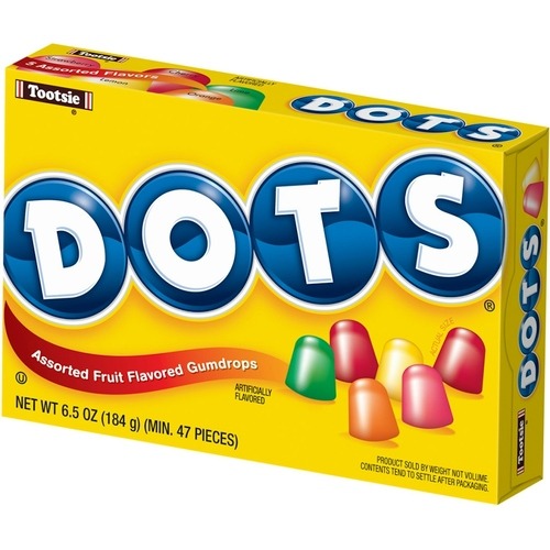 Dot's Tootsie Roll Assorted Fruit Flavored Gumdrops Candy Theater Box