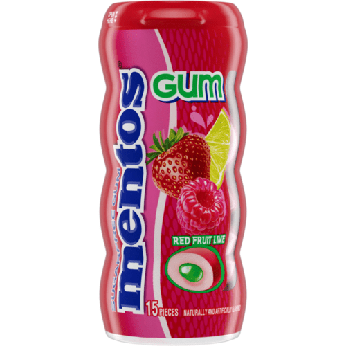 Mentos pure gum red fruit lime