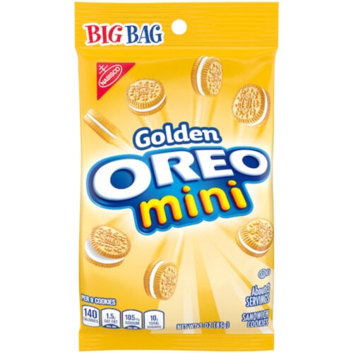 Oreo sandwich cookies golden mini big bag 3 oz