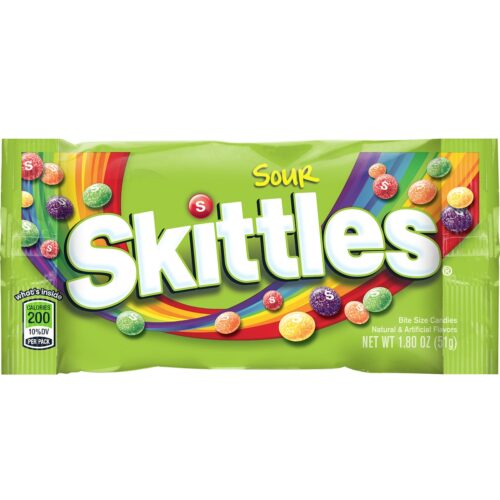 Skittles sour candy full size pack