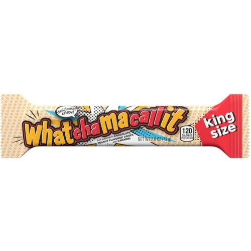 Whatchamacallit chocolate caramel peanut crisps king size candy bar