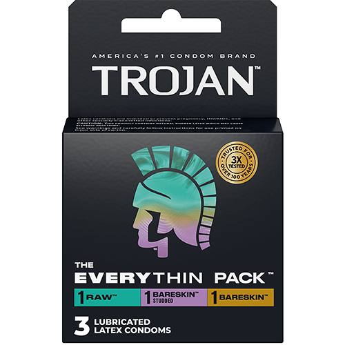 TROJAN BARESKIN THE EVERYTHIN PACK CONDOMS
