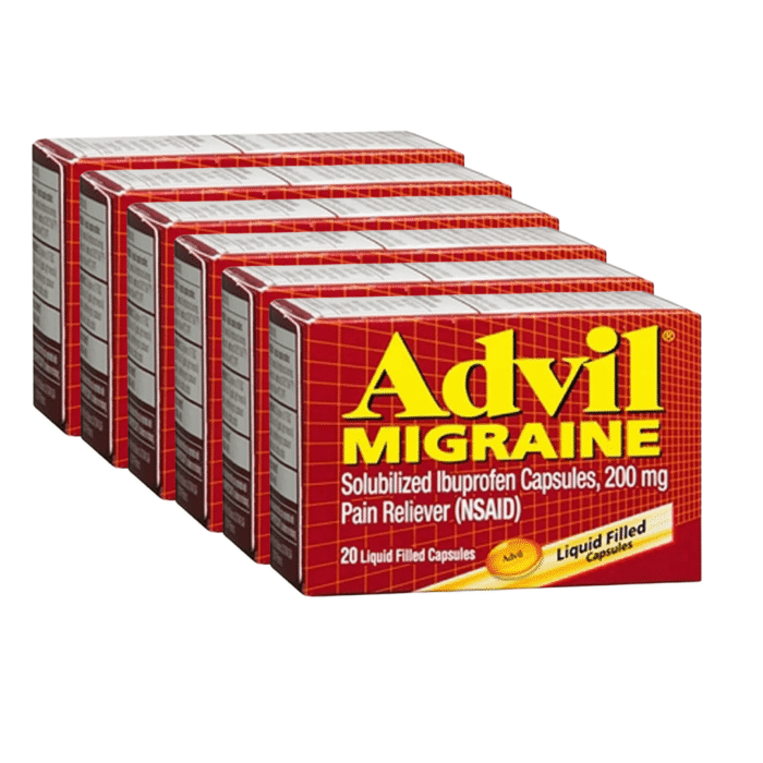 Advil Migraine Pain Reliever Liquid Filled Capsules - 200 Mg - 20ct Advil Migraine Pain Reliever Liquid Filled Capsules - 200 Mg - 20ct