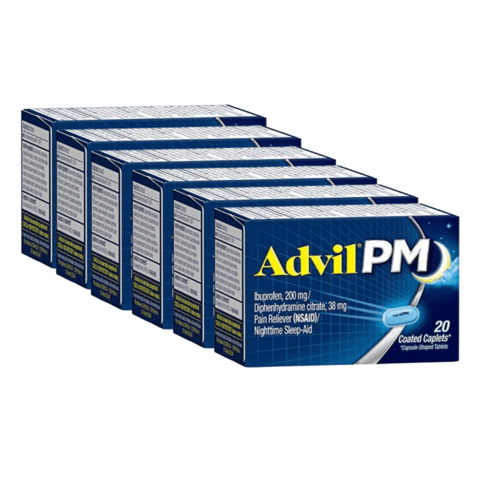 Advil PM Pain Reliever Nighttime Sleep Aid, Caplets