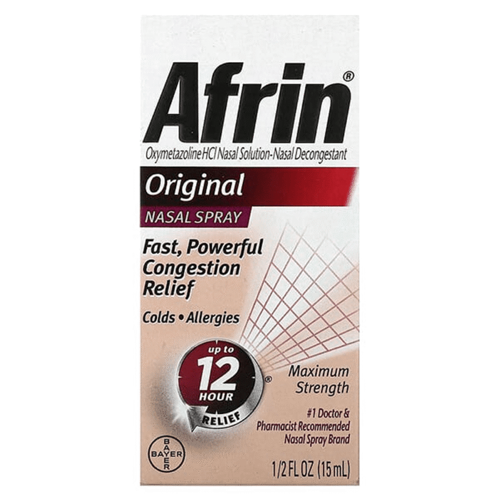 Afrin Original Maximum Strength 12 Hour Nasal Congestion Relief Spray Afrin Original Maximum Strength 12 Hour Nasal Congestion Relief Spray