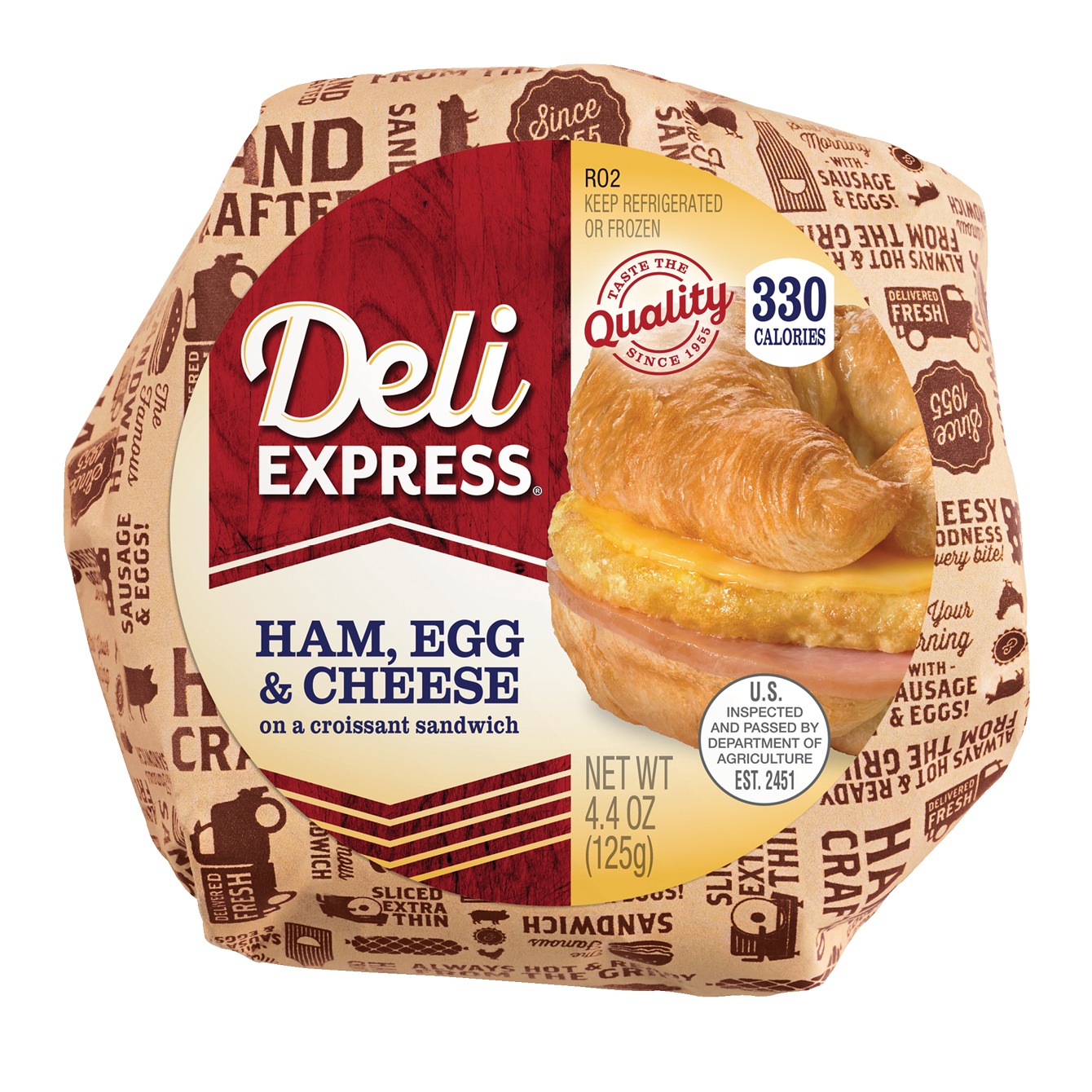 Deliexpres Ham, Egg & Cheese Croissant