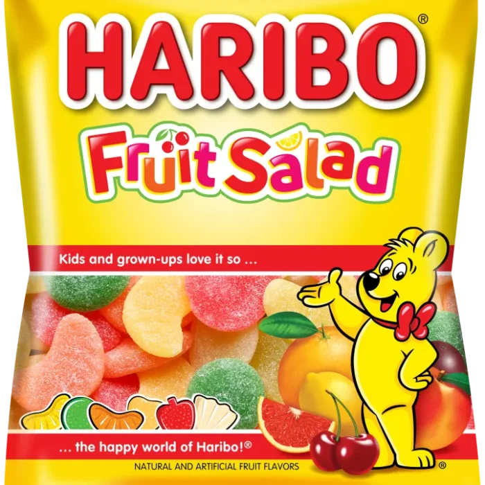 Haribo Fruit Salad Gummi Candy 5 Oz Bag Haribo Fruit Salad Gummi Candy 5 Oz Bag