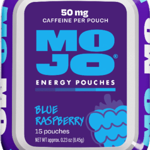 Mojo Blue Raspberry Caffeine Energy Pouches 50mg