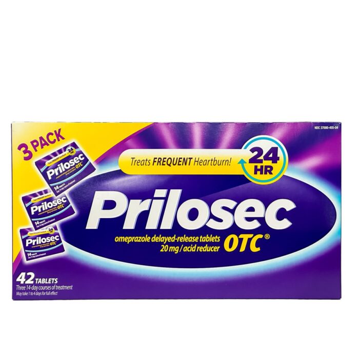 Prilosec OTC Acid Reducer, 20 Mg, Delayed-Release Tablets Prilosec OTC Acid Reducer, 20 Mg, Delayed-Release Tablets