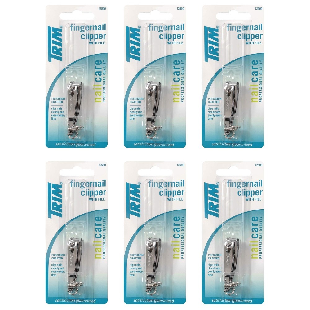 Trim Nail Care Fingernail Clipper With File 12979
