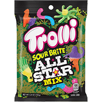 Trolli Sour Brite All Star Mix 3.8Oz  Bag