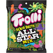 Trolli Sour Brite All Star Mix 4.25Oz  Bag