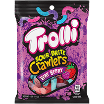 Trolli Sour Brite Crawlers Very Berry 4Oz Bag