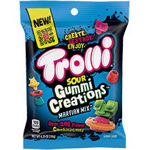 Trolli Sour Gummi Creations Martian Mix 4.25Oz  Bag