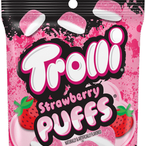 Trolli Strawberry Puffs 4.25Oz Bag
