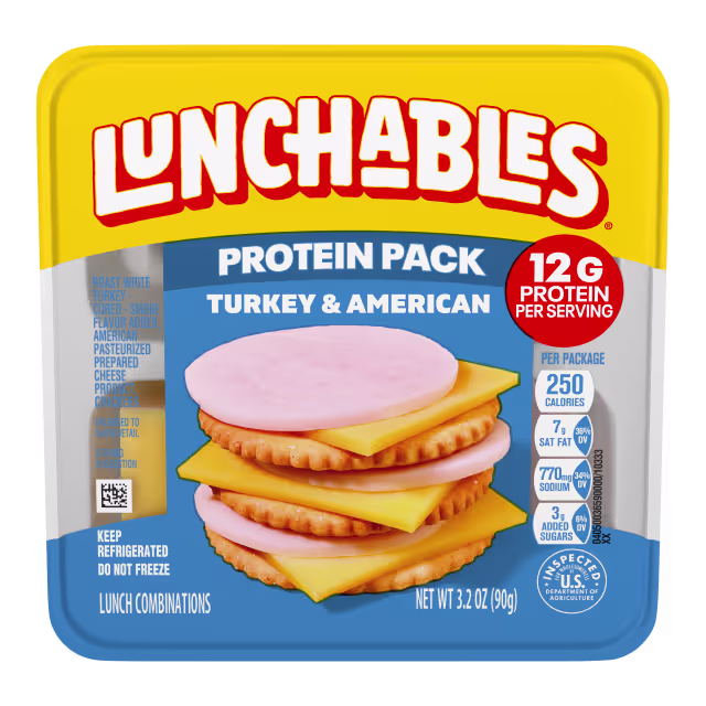 Lunchables Turkey & American Protein Pack 3.2OZ