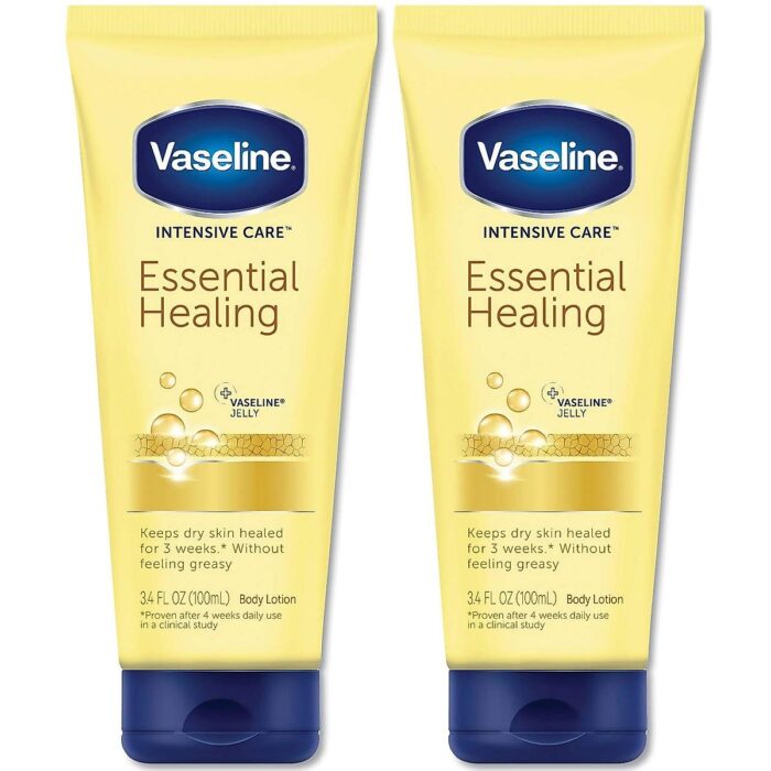 Vaseline Intensive Care Essential Healing Body Lotion, 3.4 Oz Squeeze Tube