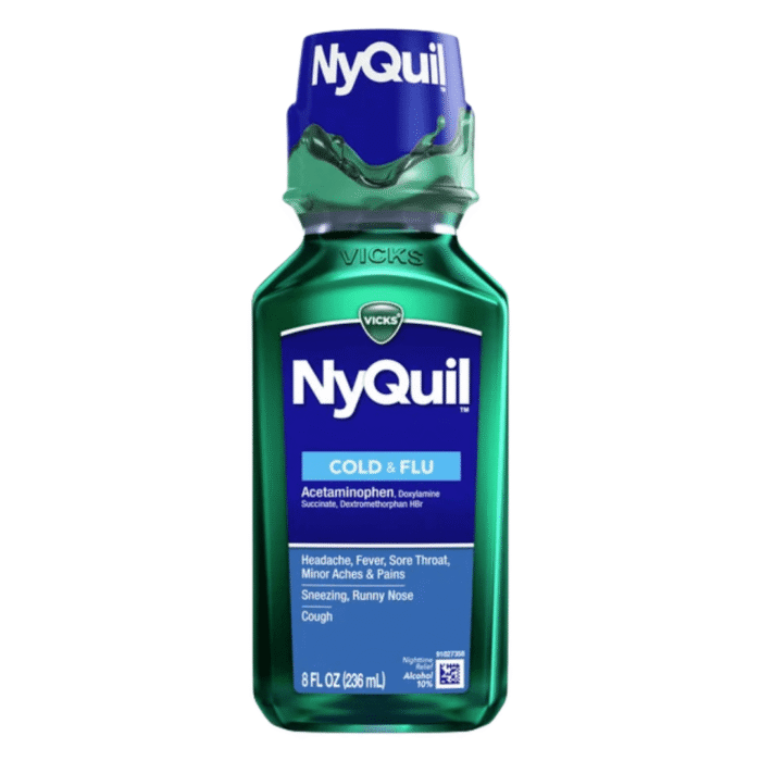 Vick's NyQuil Severe Cold Flu Liquid 1oz Vick's NyQuil Severe Cold Flu Liquid 1oz