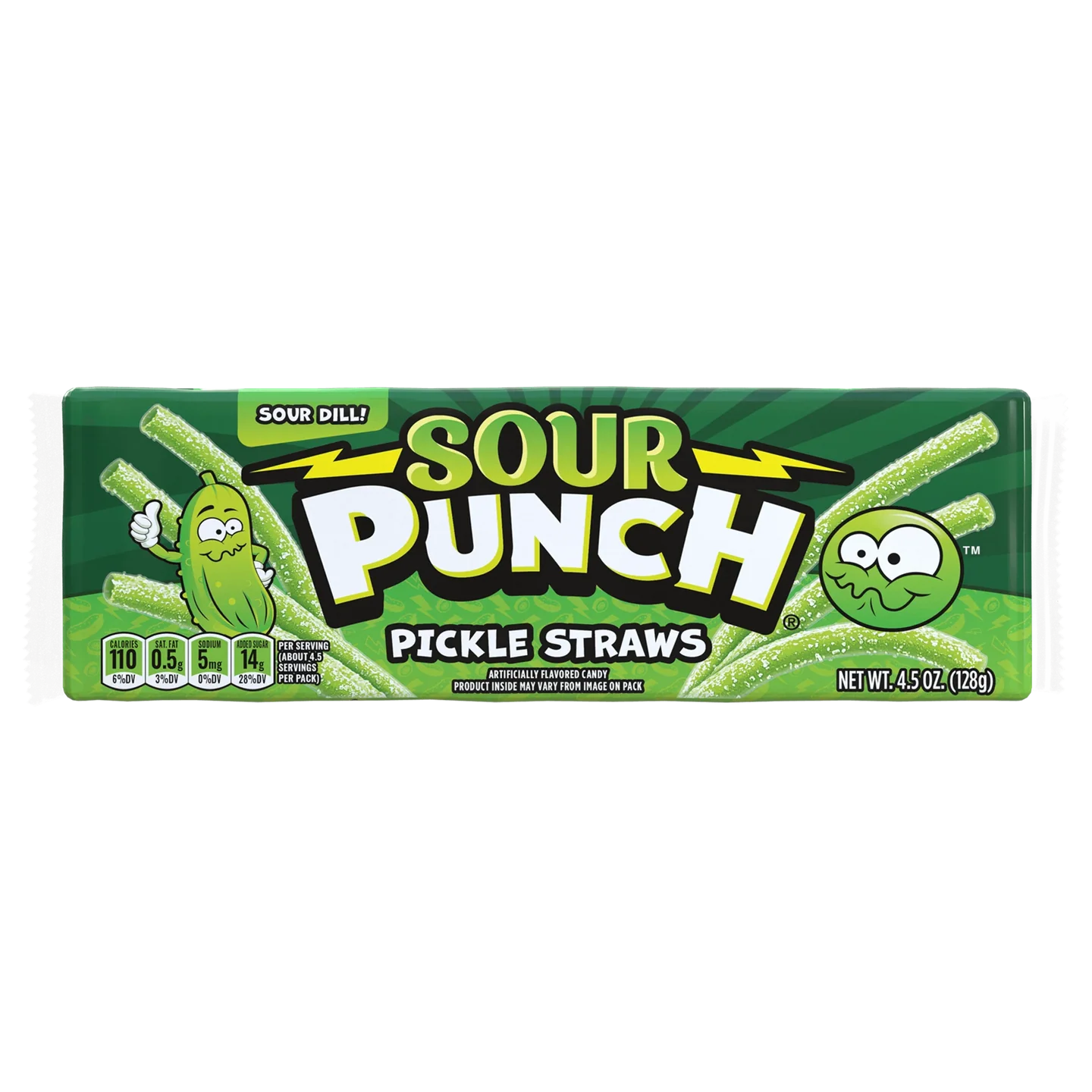 Sour Punch Pickle Straws, 4.5oz Tray