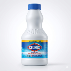 Clorox Concentrated Regular Disinfecting Bleach, 24 Oz Bottle